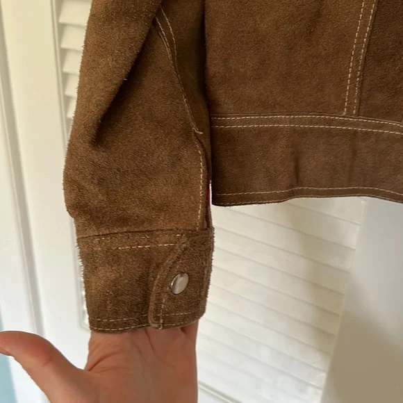 Vintage brown leather suede amazing jacket